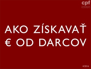 Ako získavať € od darcov