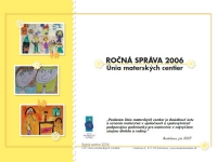 Výročná správa Únie materských centier, 2006